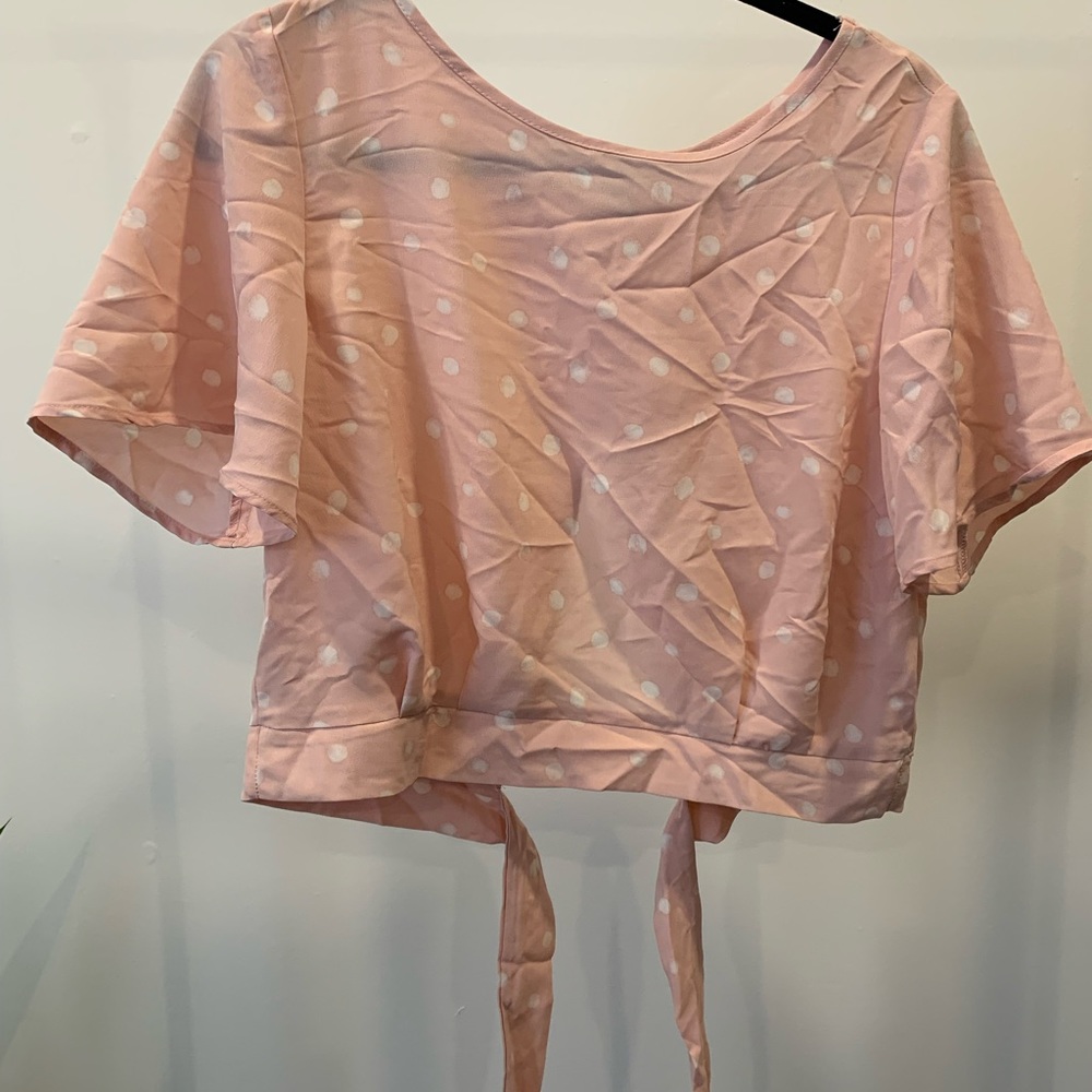Pink Crop Blouse
